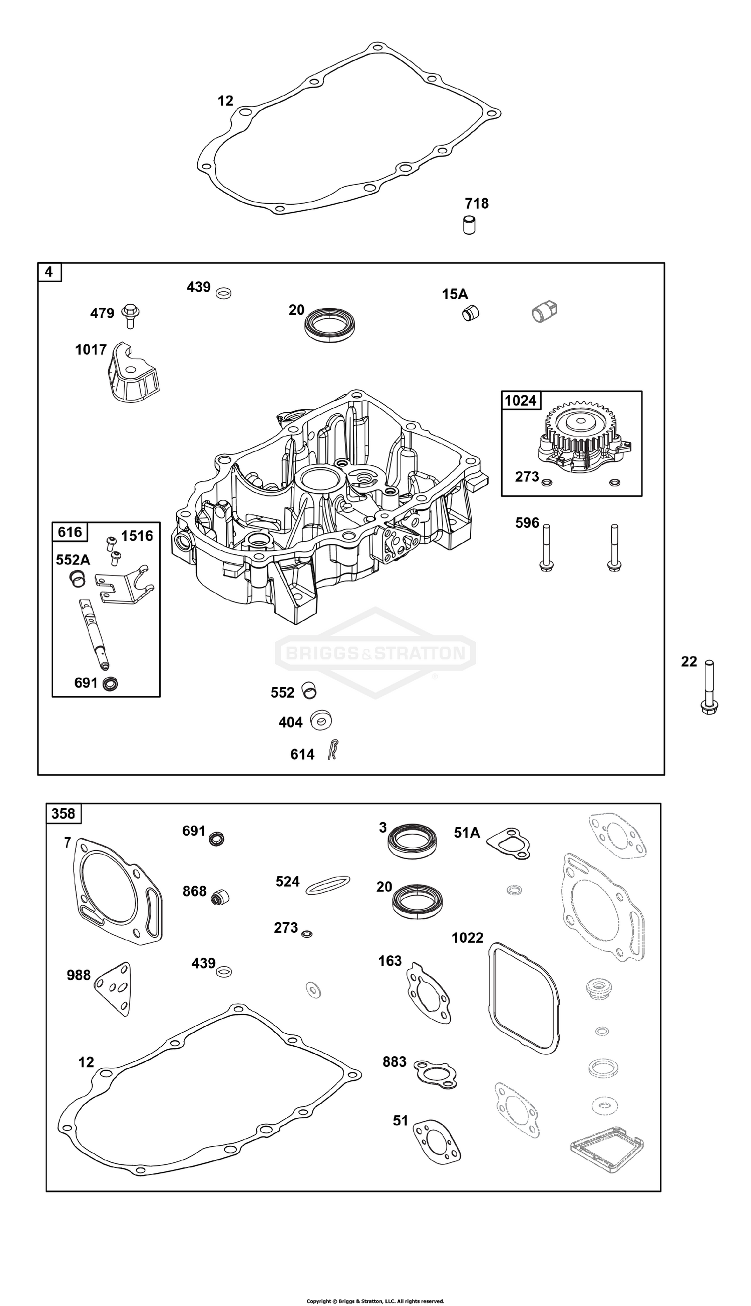 Crankcase Cover/Sump Group