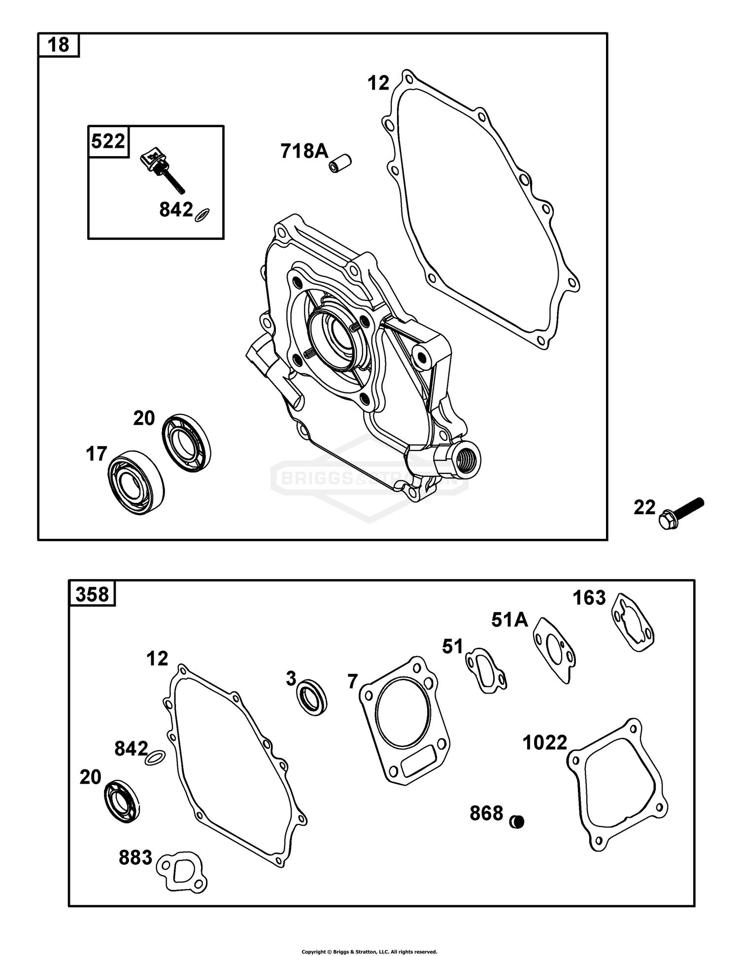 Crankcase Cover/Sump and Lubrication Group