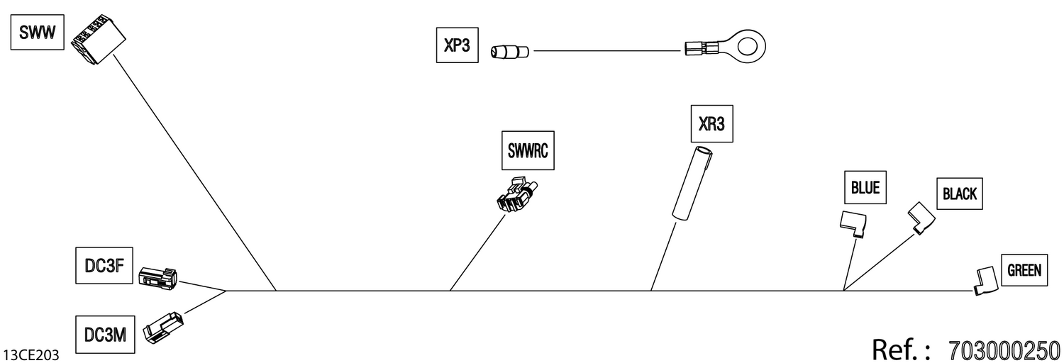 08- Electric - Winch Wiring Harness - 710006654