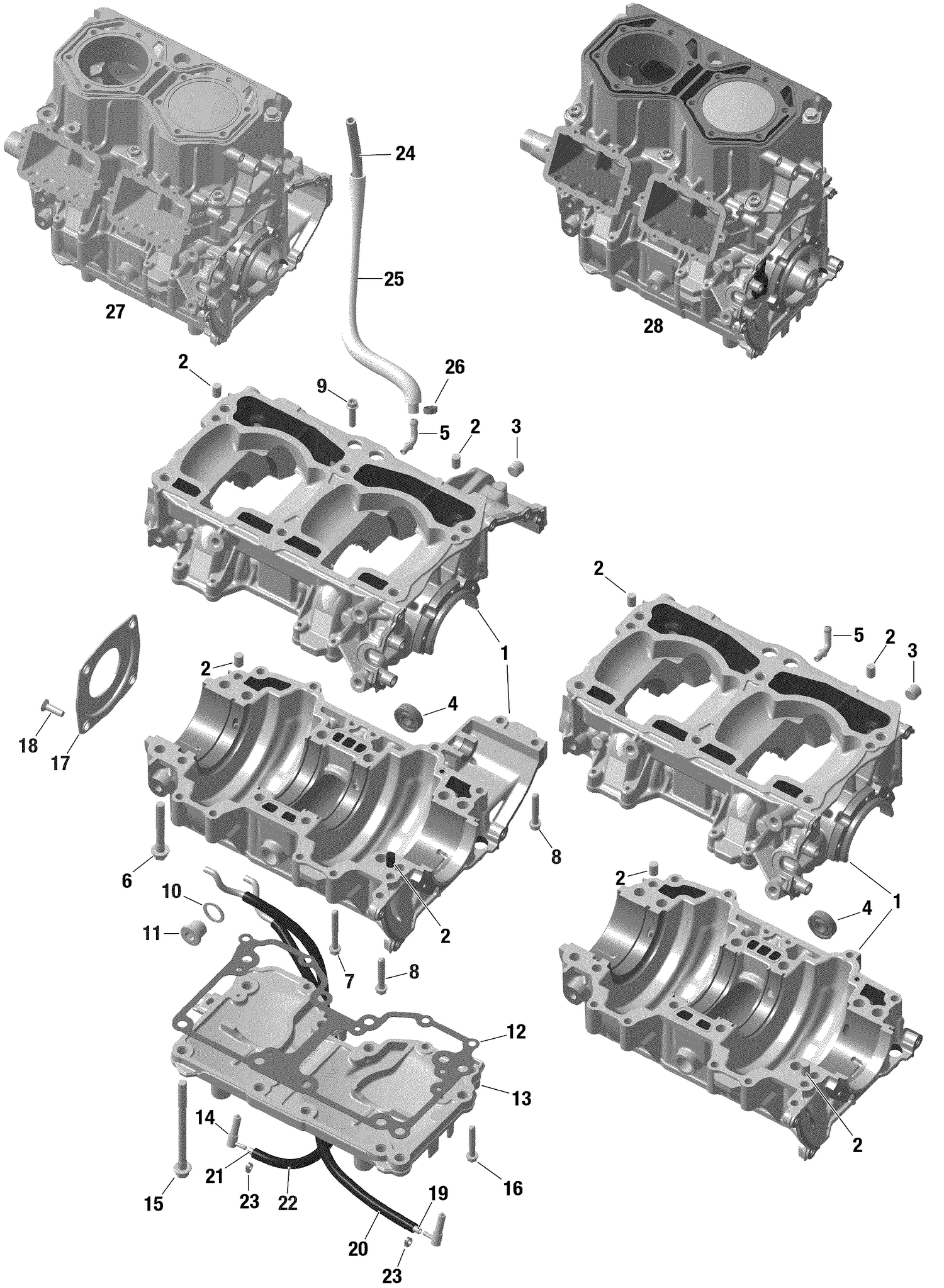 01- Engine - Crankcase - 849