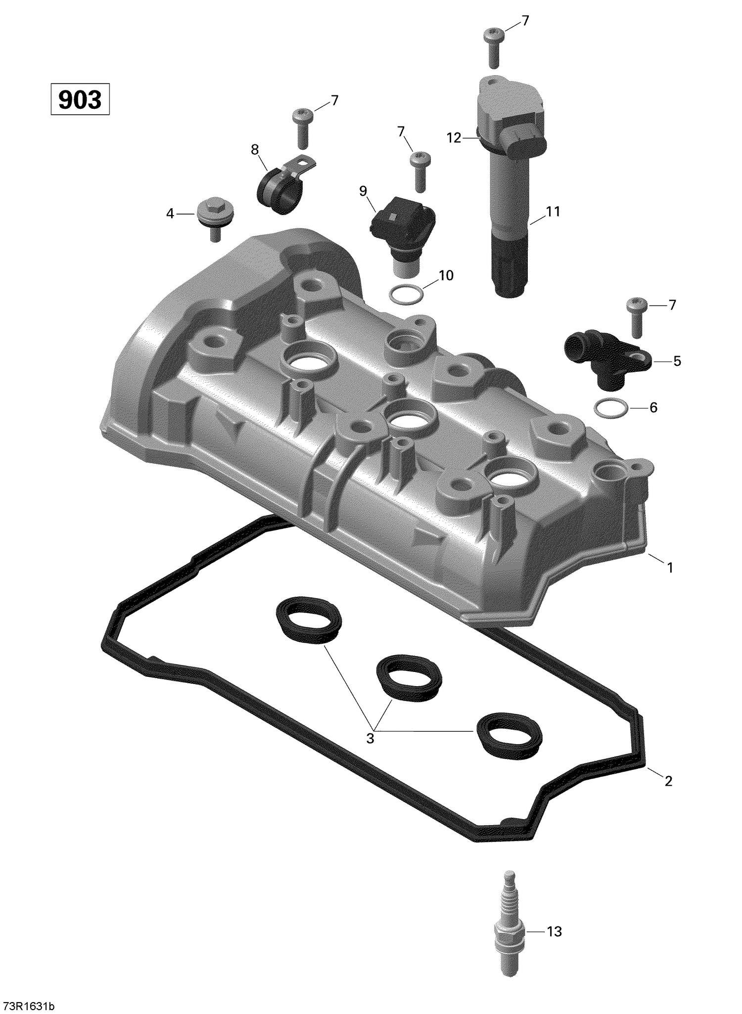 01- Valve Cover - 900-900 HO ACE