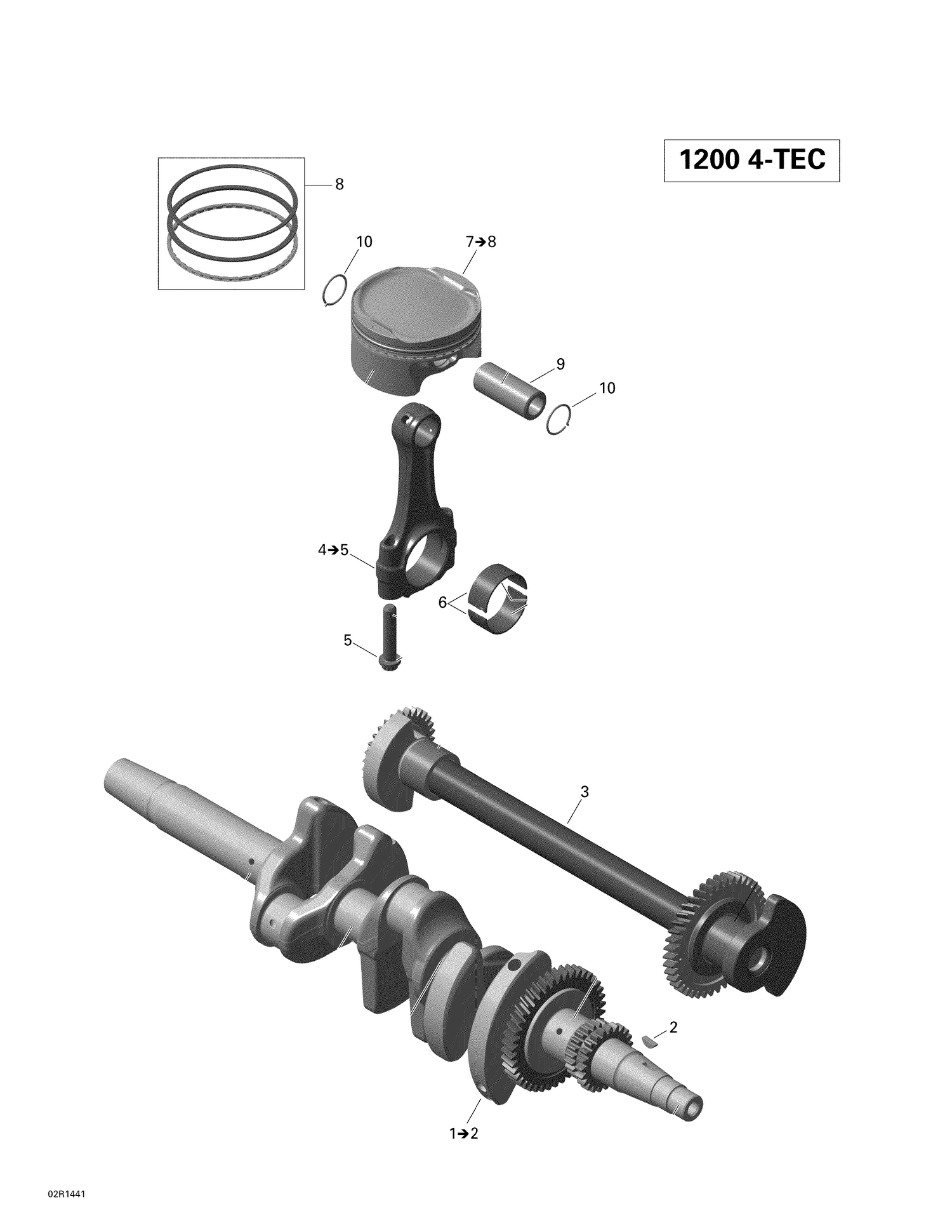 01- Crankshaft, Pistons And Balance Shaft