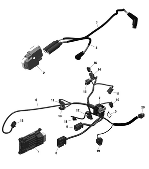 01- Rotax - Engine Harness And Electronic Module - 122 Schematic