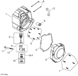 01- Crankcase, Right Schematic