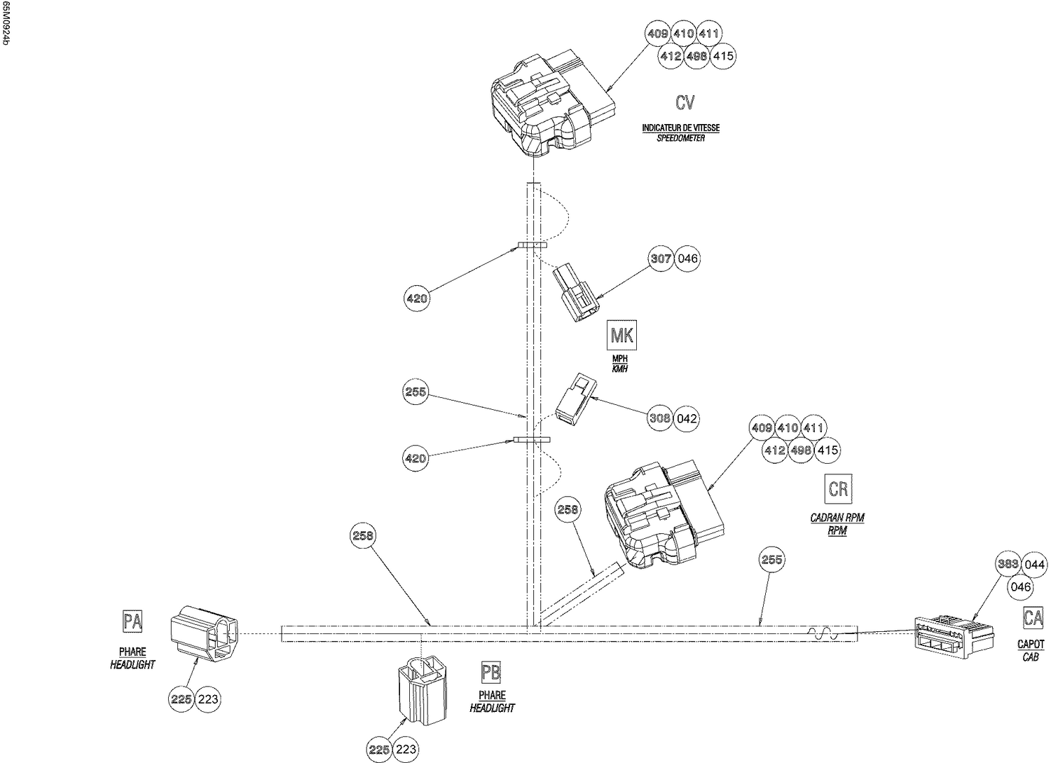 10- Electrical Harness, Hood Europe