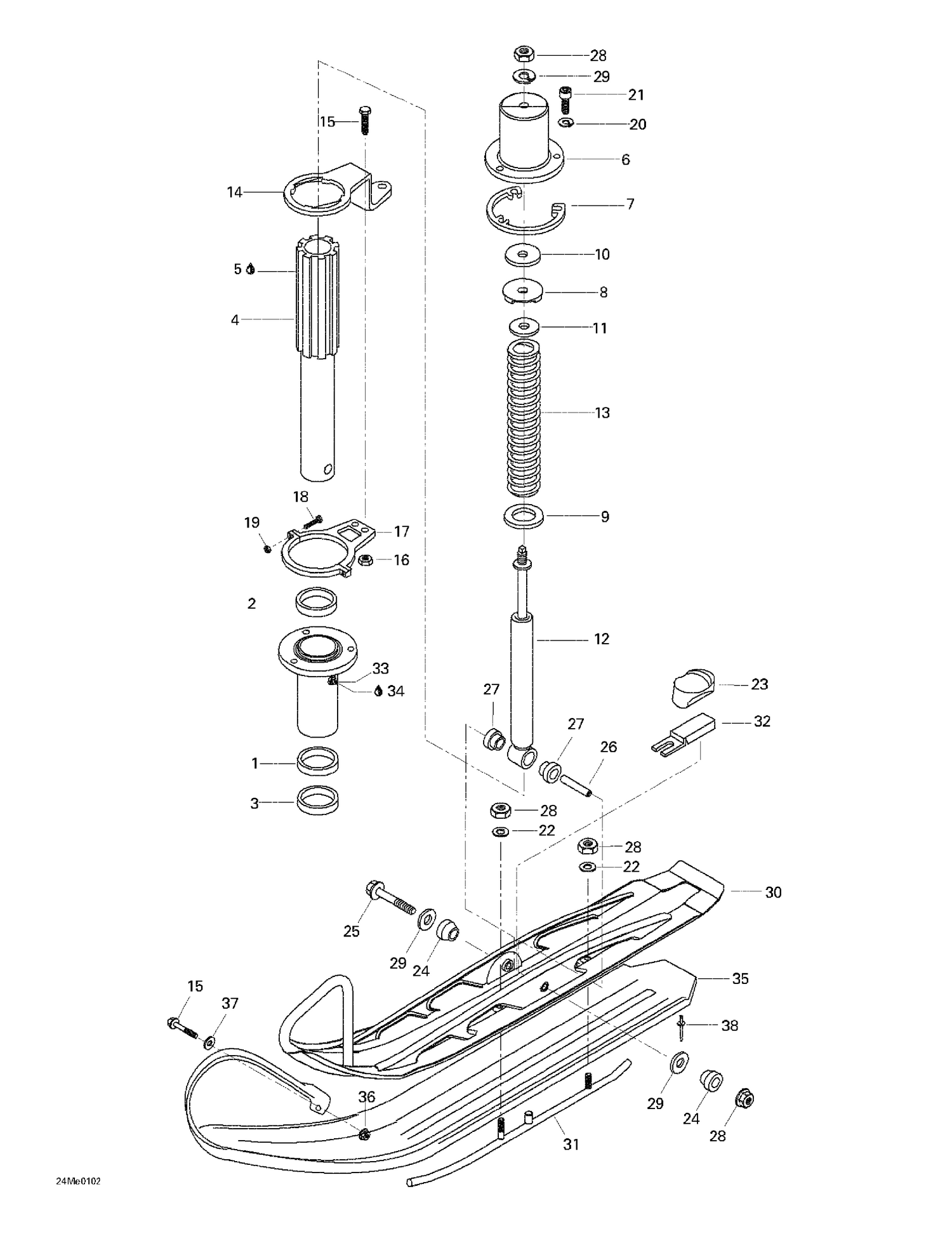 07- Front Suspension And Ski