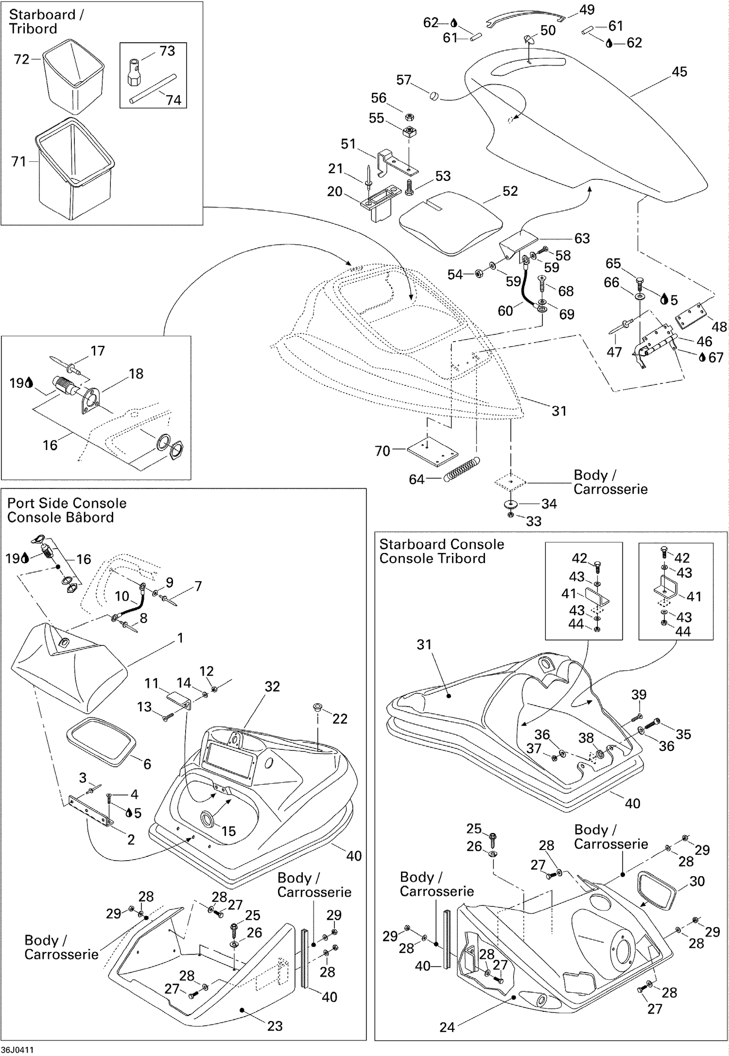 09- Front Console and Glove Box