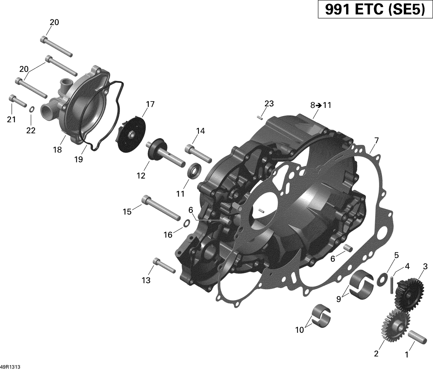 01- Clutch Cover And Water Pump