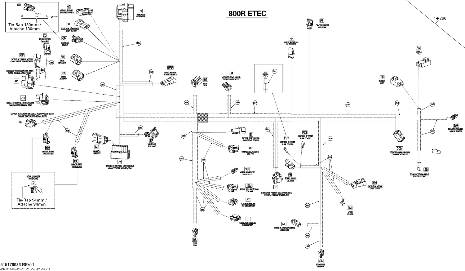 10- Electrical Harness 800R ETEC