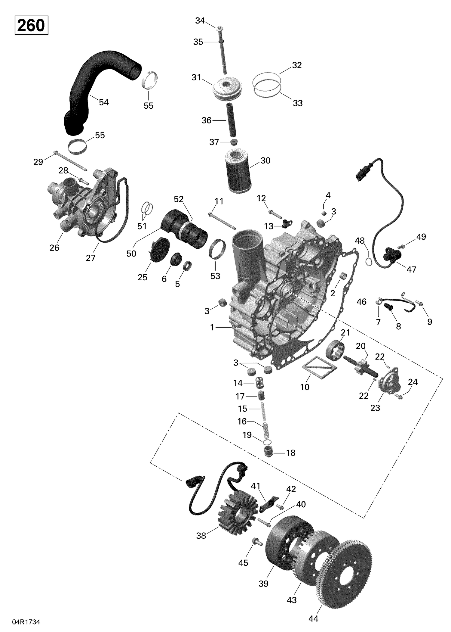03- PTO Cover and Magneto - 260