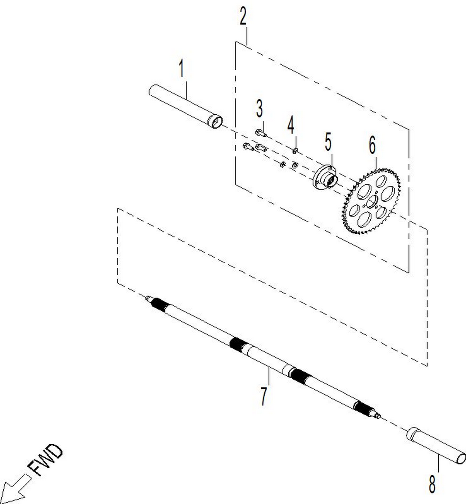 04- Drive - Rear Wheel Axle 70
