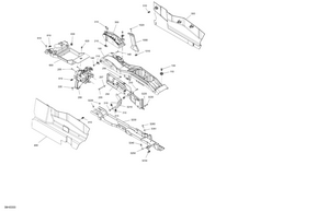 07- Cab Interior - Center Console Schematic