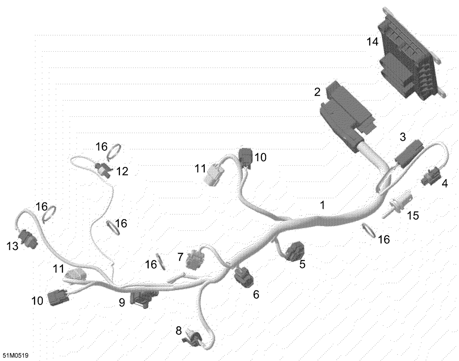 10- Engine Harness And Electronic Module