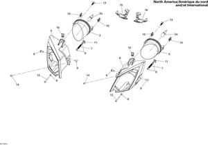 10- Headlights North America, International Schematic