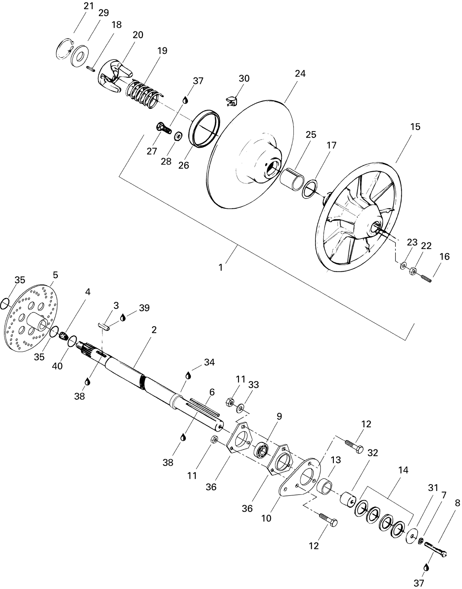05- Driven Pulley 500