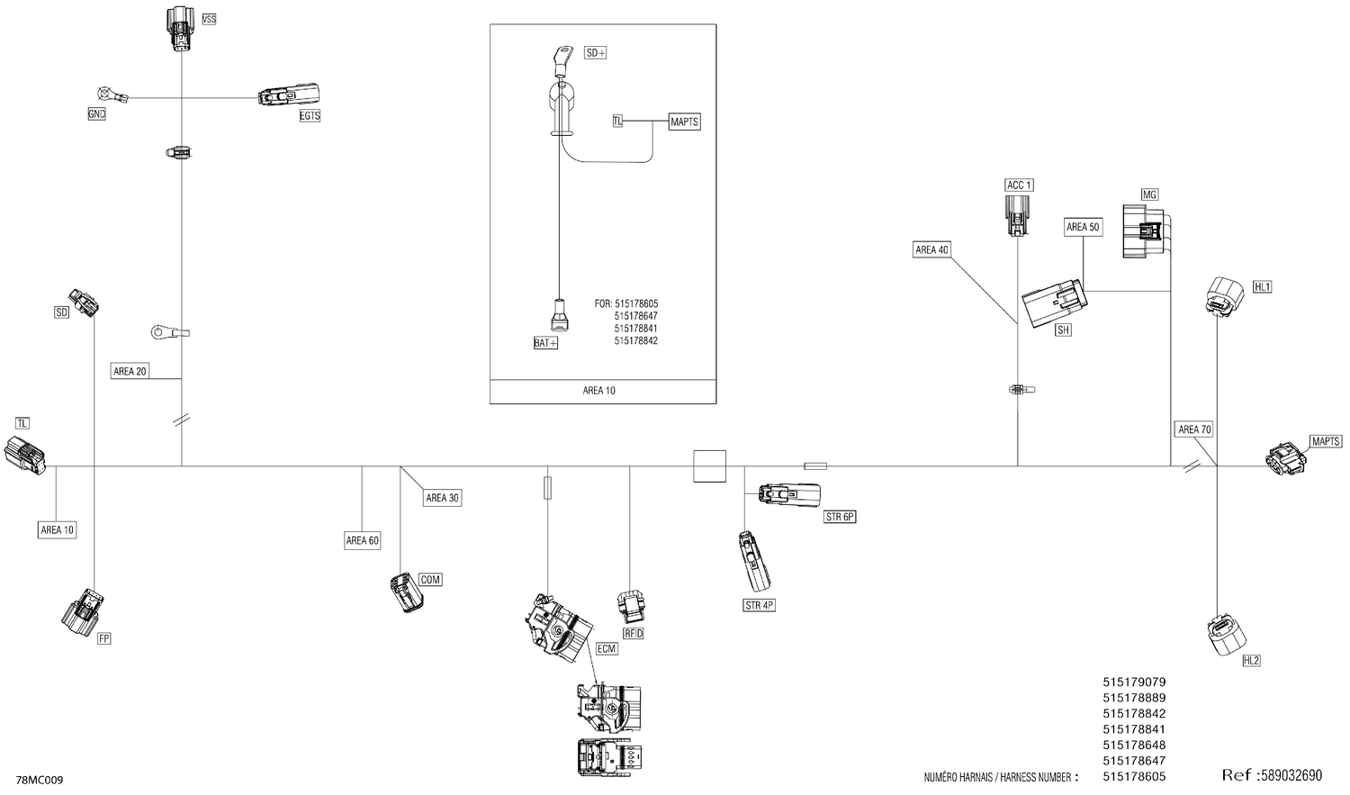 08- Electric - Main Harness - 515178605