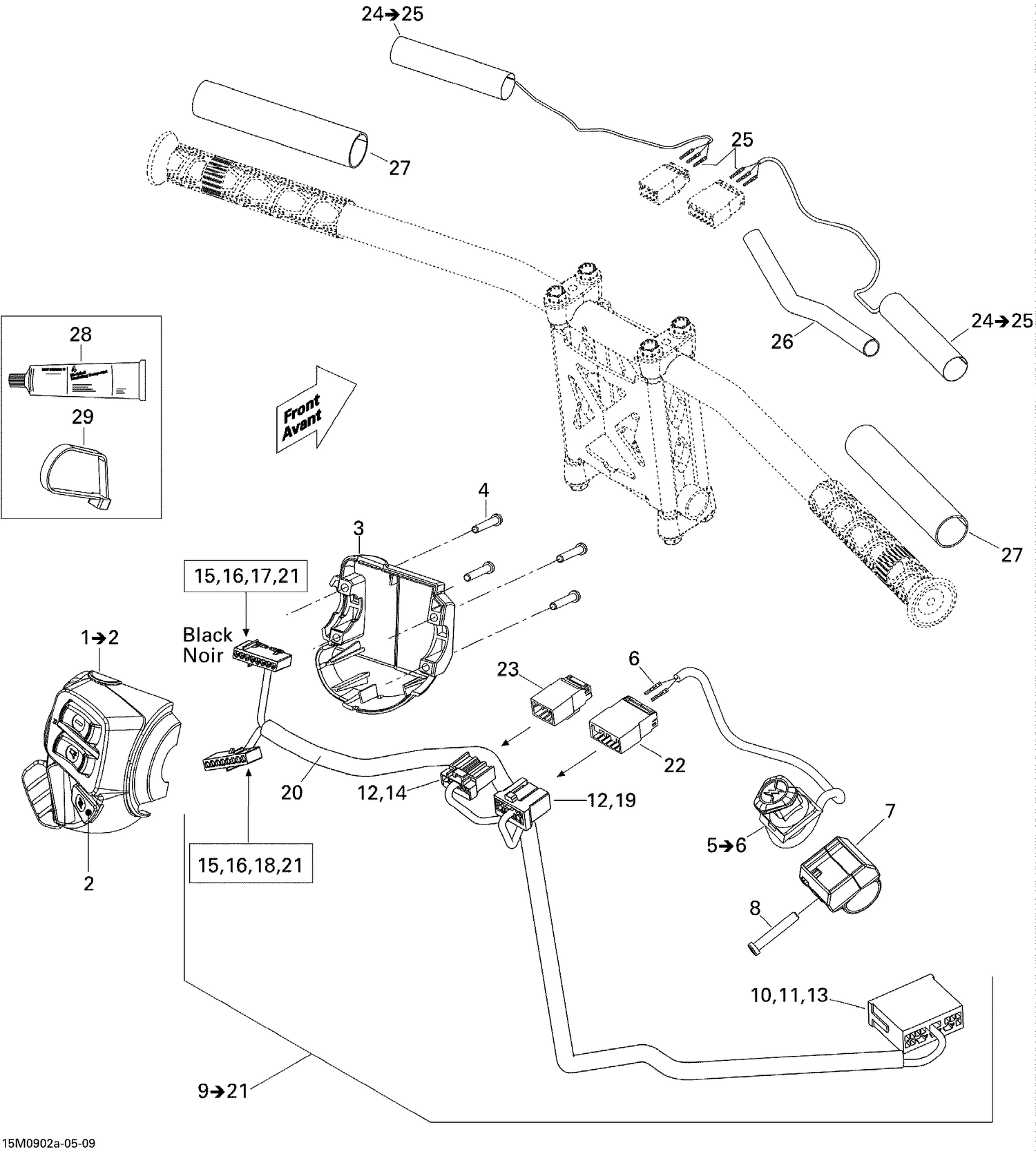 10- Steering Wiring Harness 800R