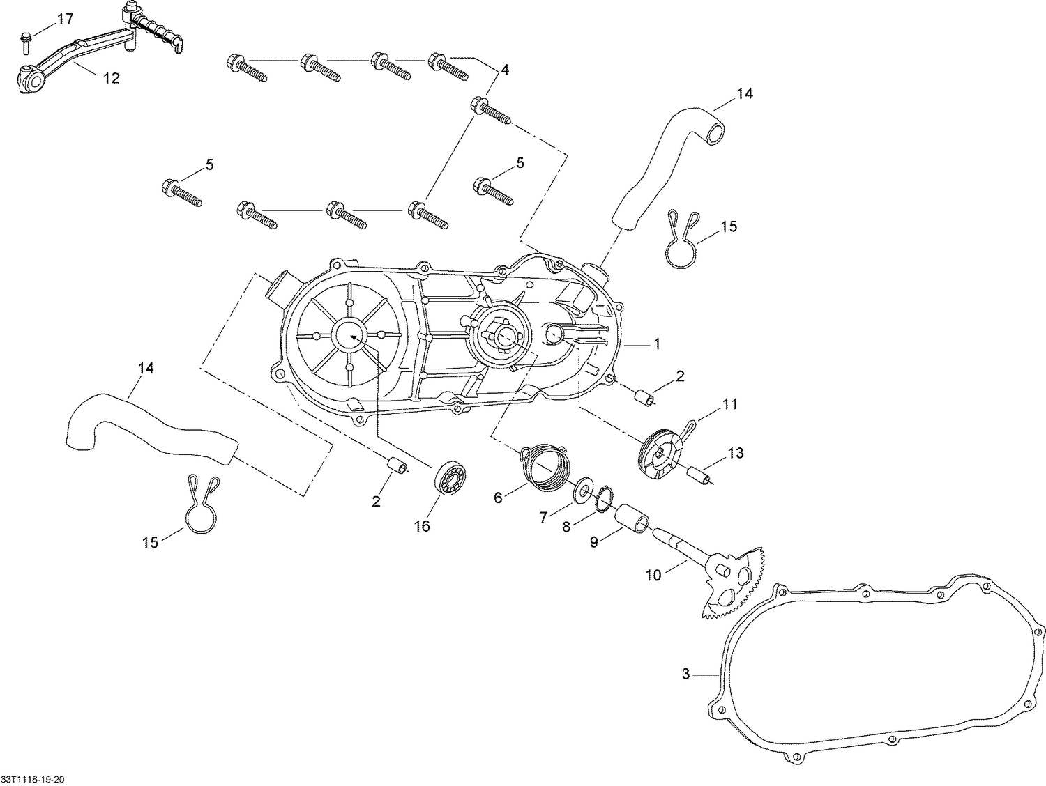05- CVT Cover And Kick Stater