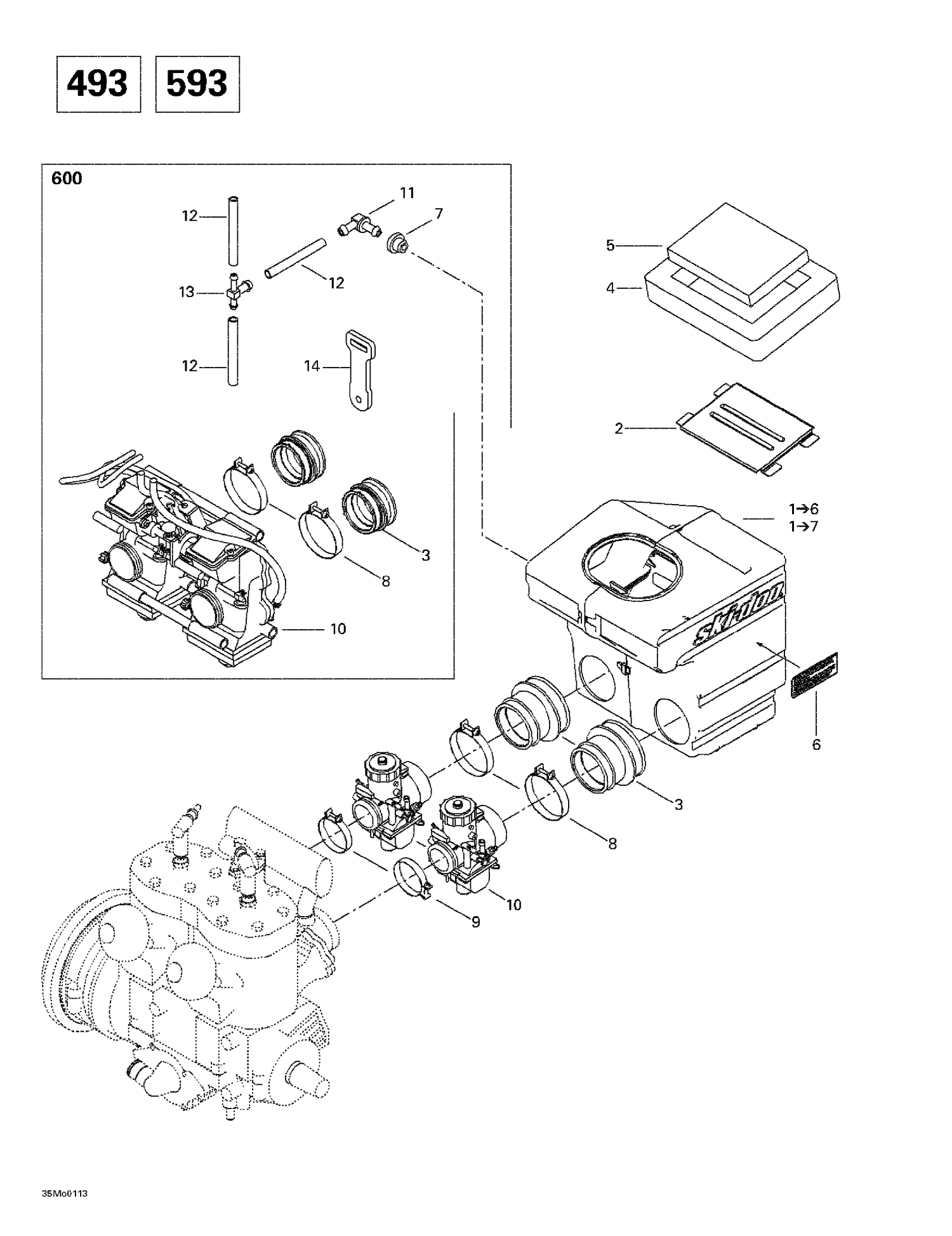 02- Air Intake System (493, 593)
