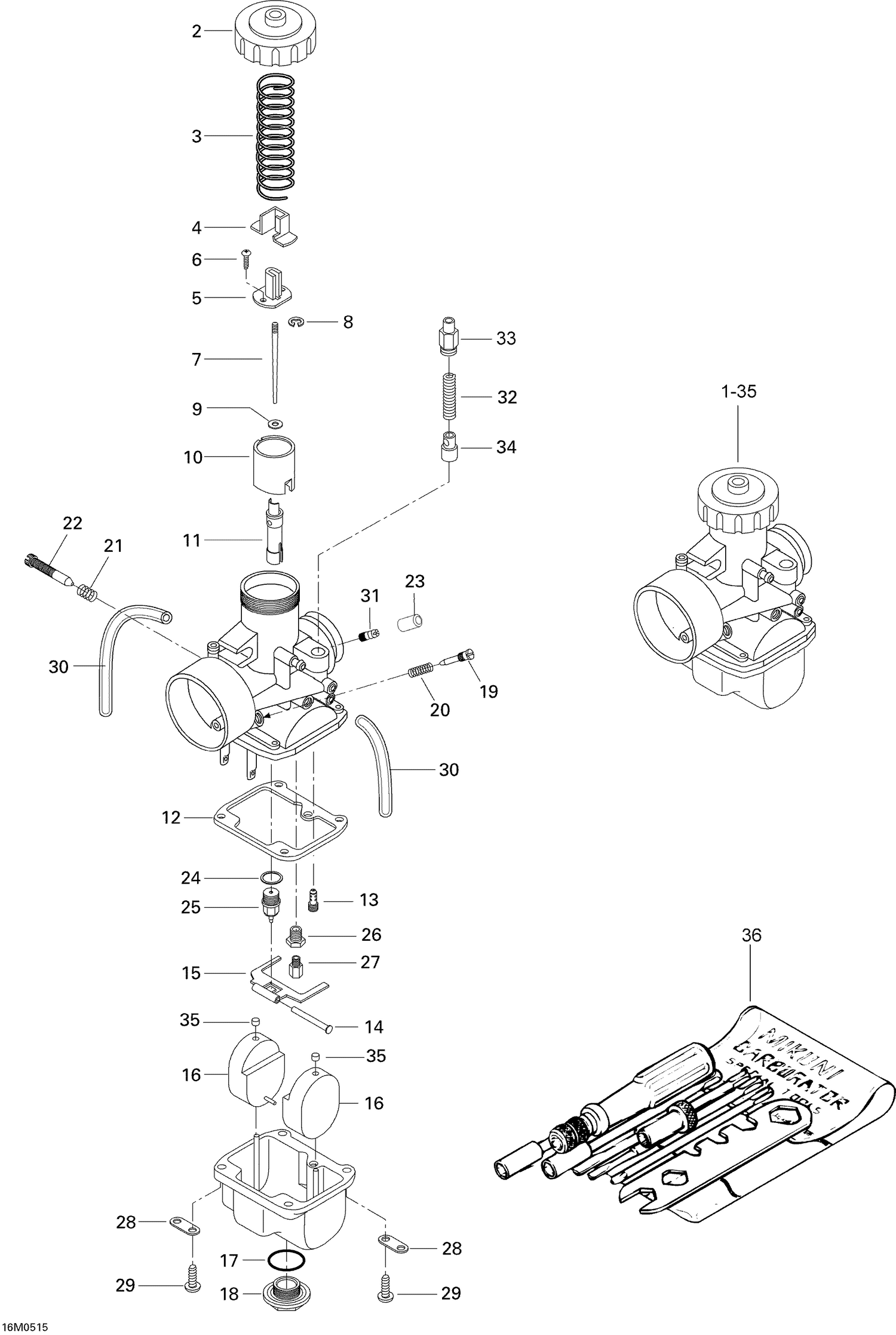 02- Carburetor 550F SUV