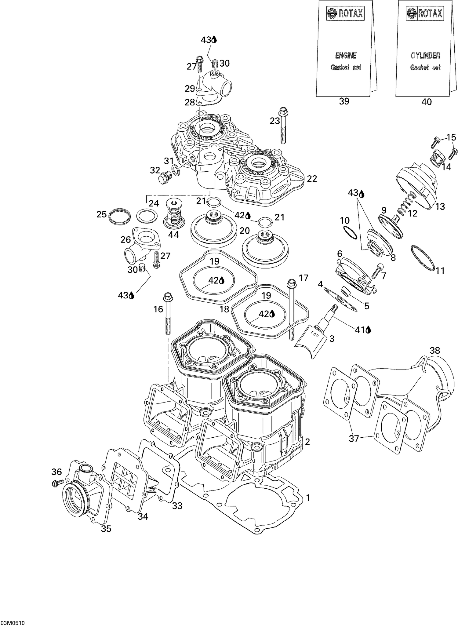 01- Cylinder And Exhaust Manifold