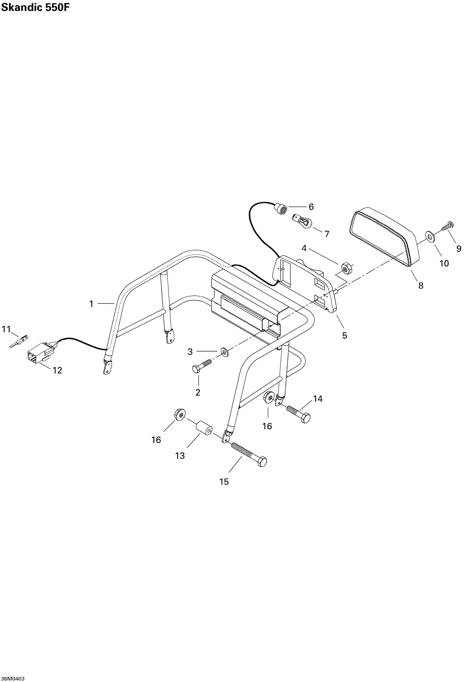 09- Luggage Rack SKANDIC 550F