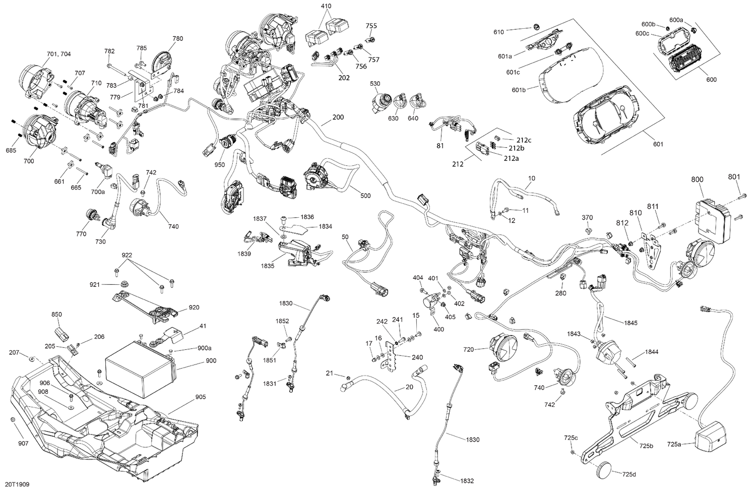 10- Electrical - 570 EFI & 650 EFI - Packages XT, XTP & Pro Nordic
