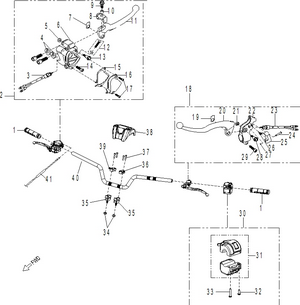 03- Mechanic - Handlebar 110 Schematic
