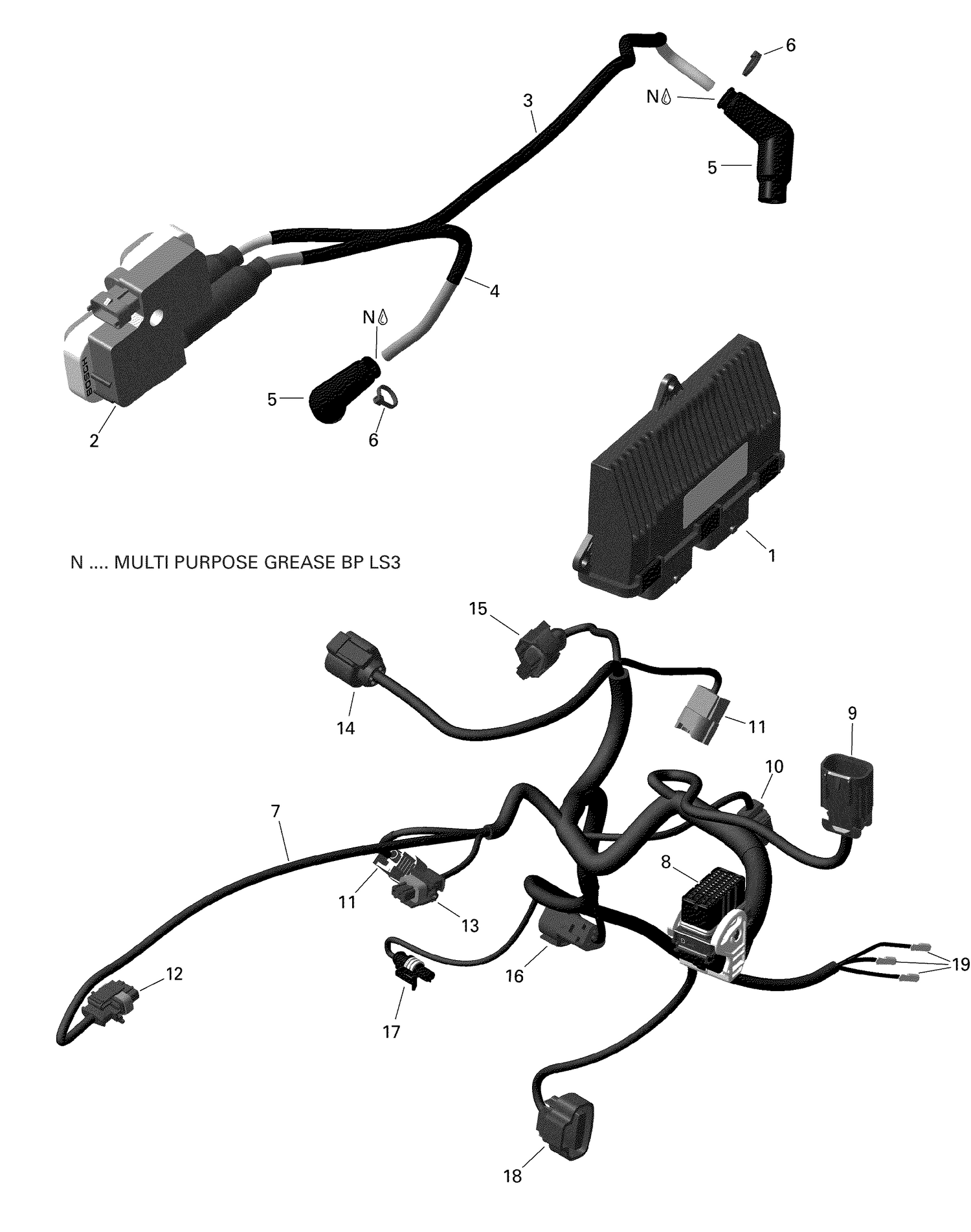 10- Engine Harness And Electronic Module - 122