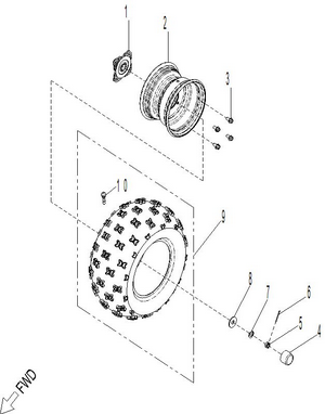 04- Drive - Rear Wheel 110 Schematic