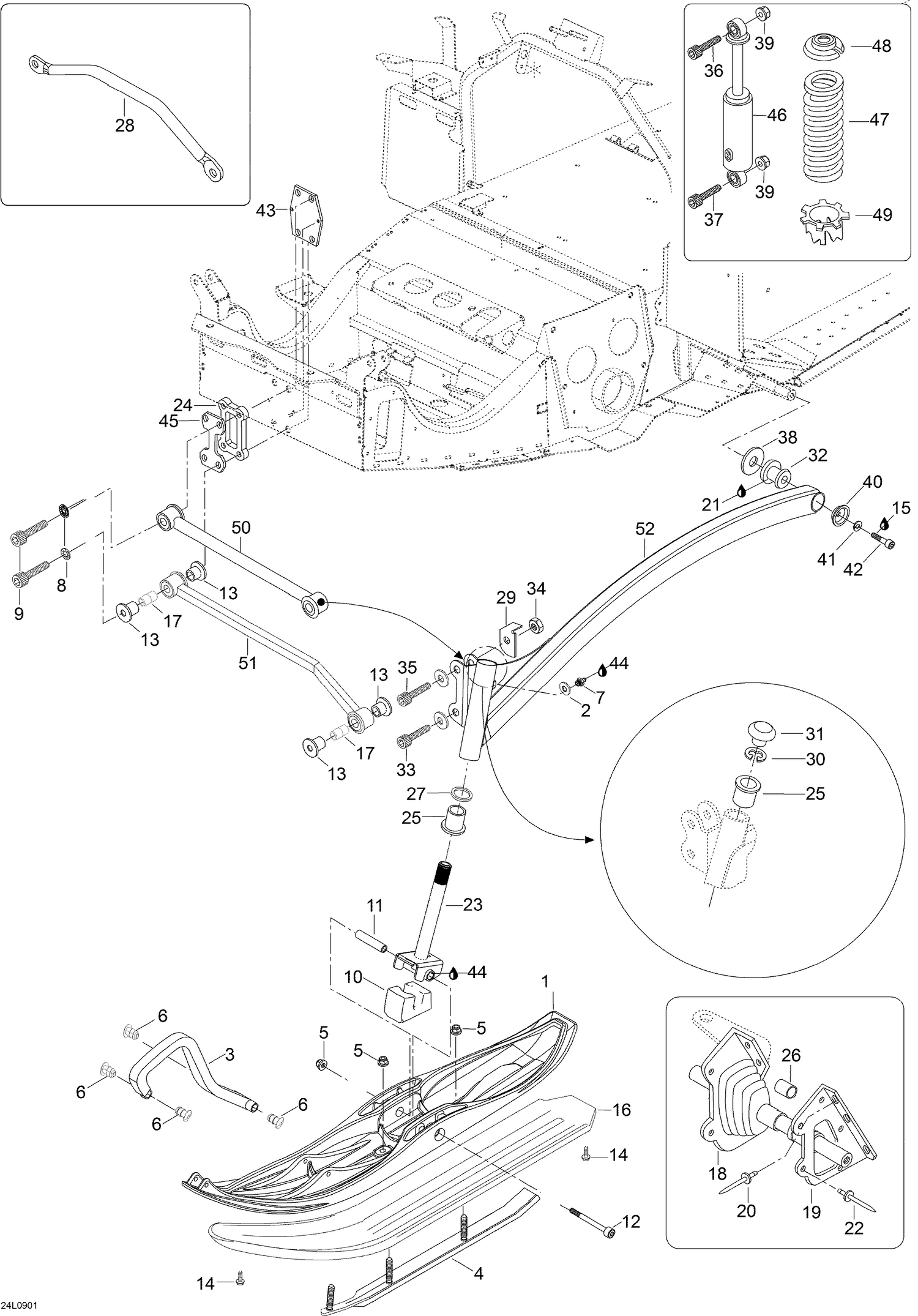 07- Front Suspension And Ski _24L0901