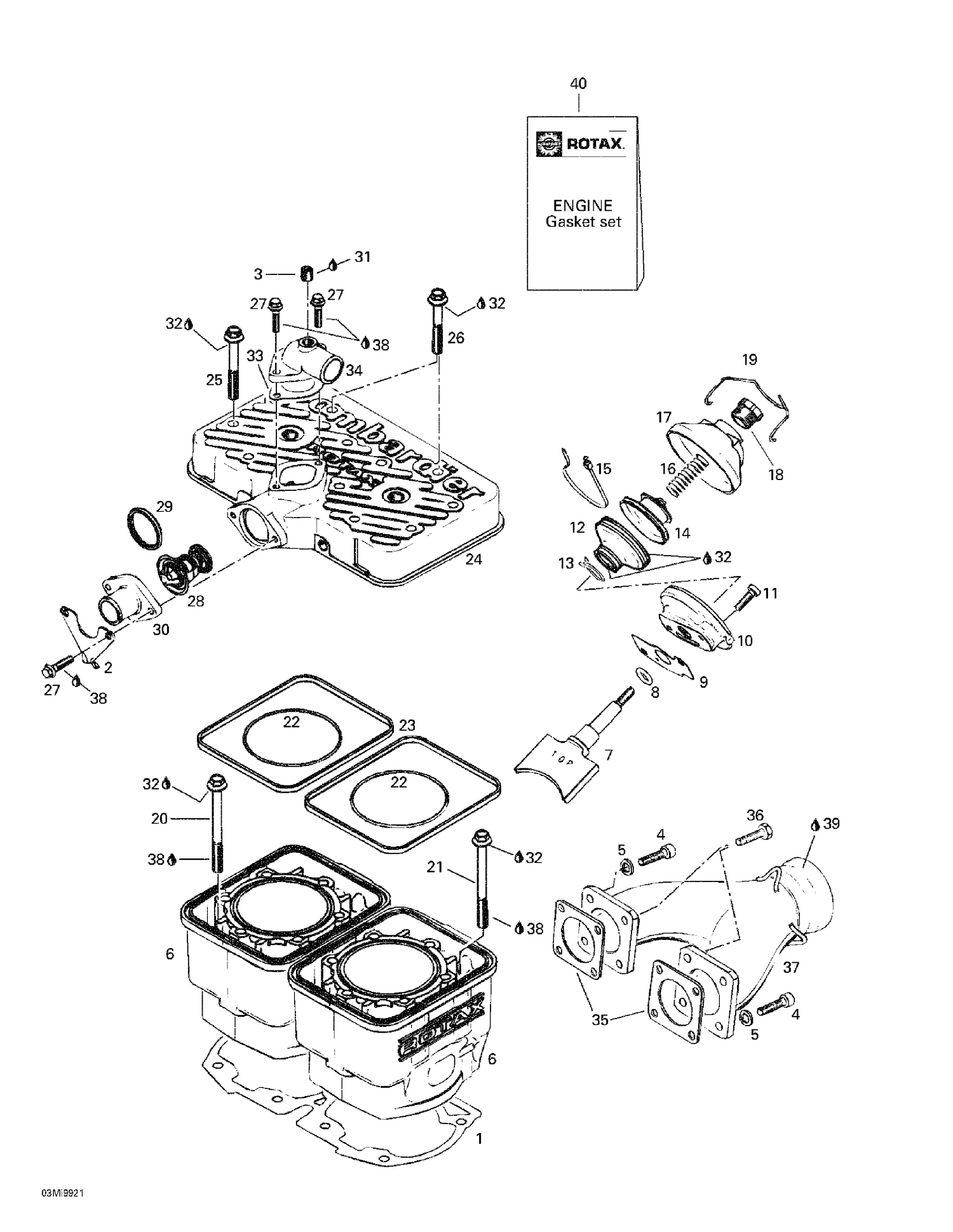 01- Cylinder, Exhaust Manifold