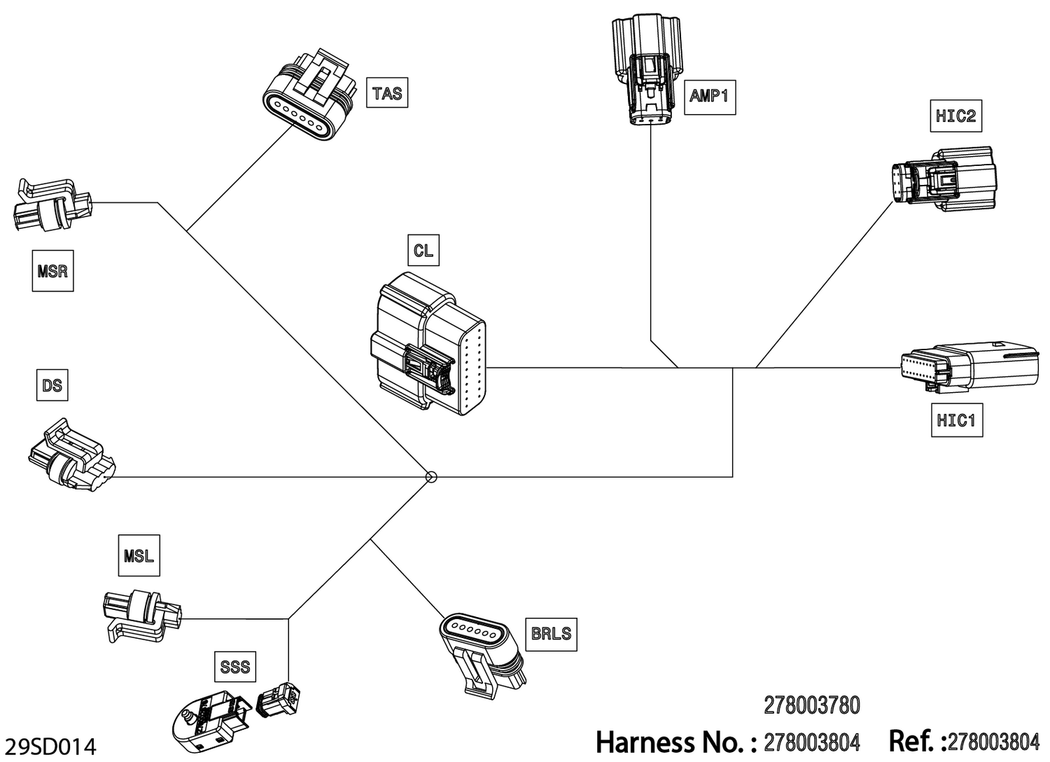 08- Electric - Steering Wiring Harness - 278004324
