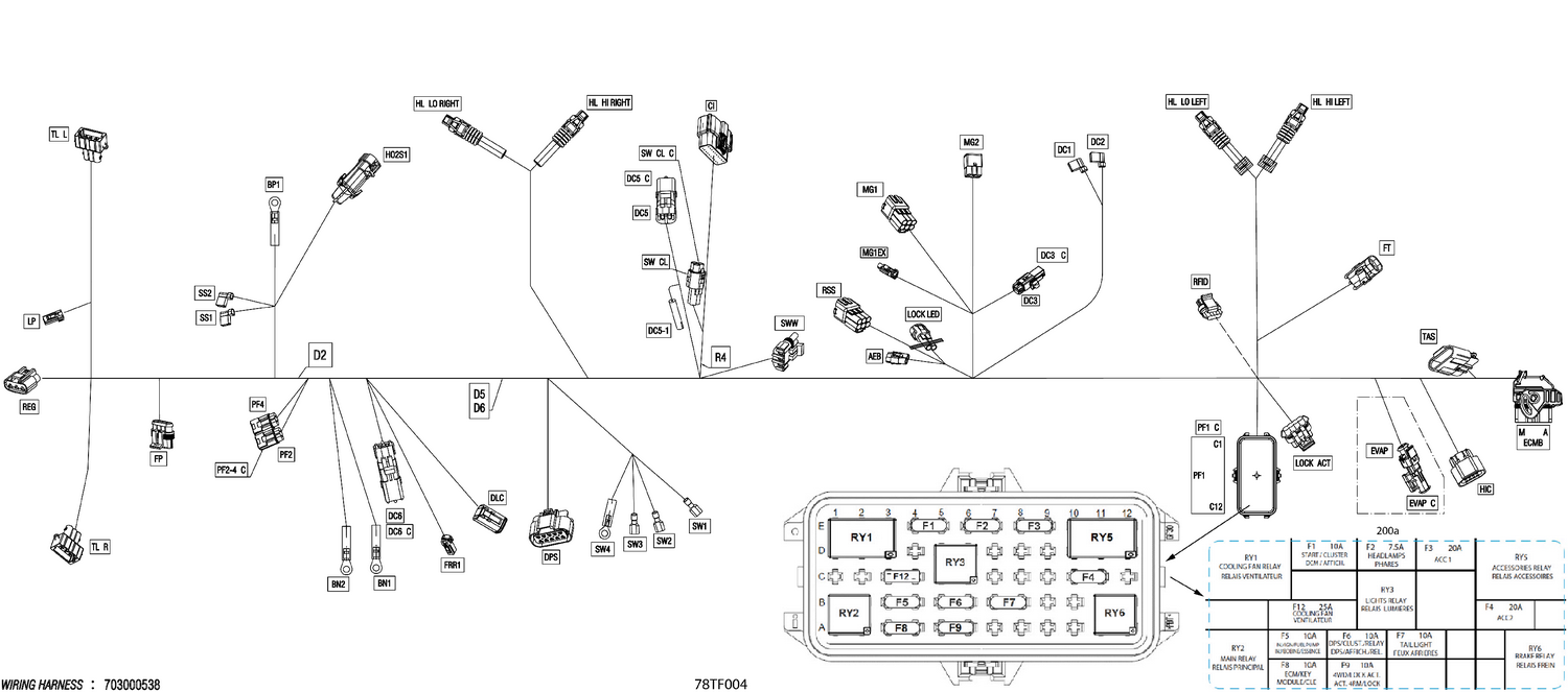 08- Electric - Main Harness - 710009777
