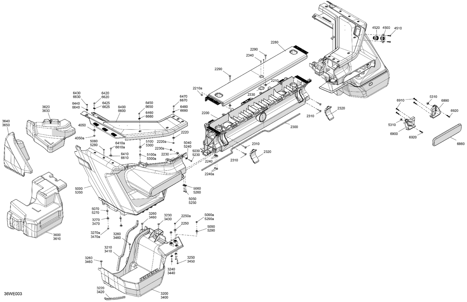 05- HULL - Rear Deflector Float and Rear Bumper