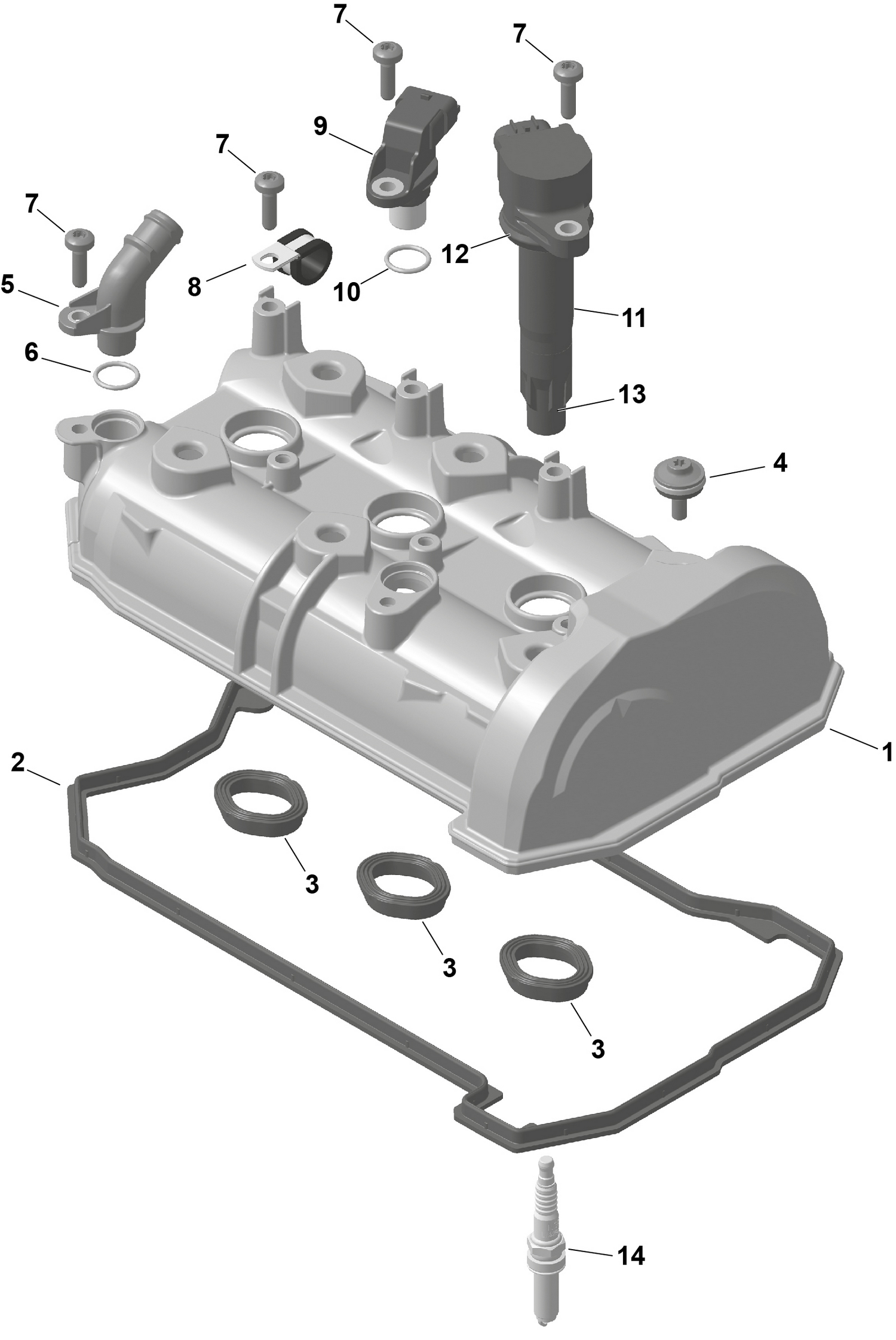 01- ROTAX - Valve Cover