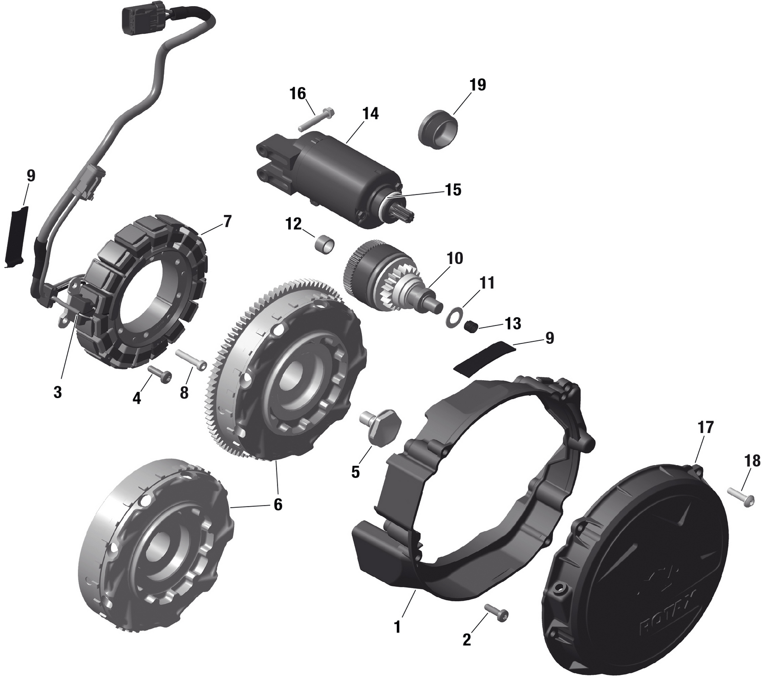 01- ROTAX - Magneto and Electric Starter