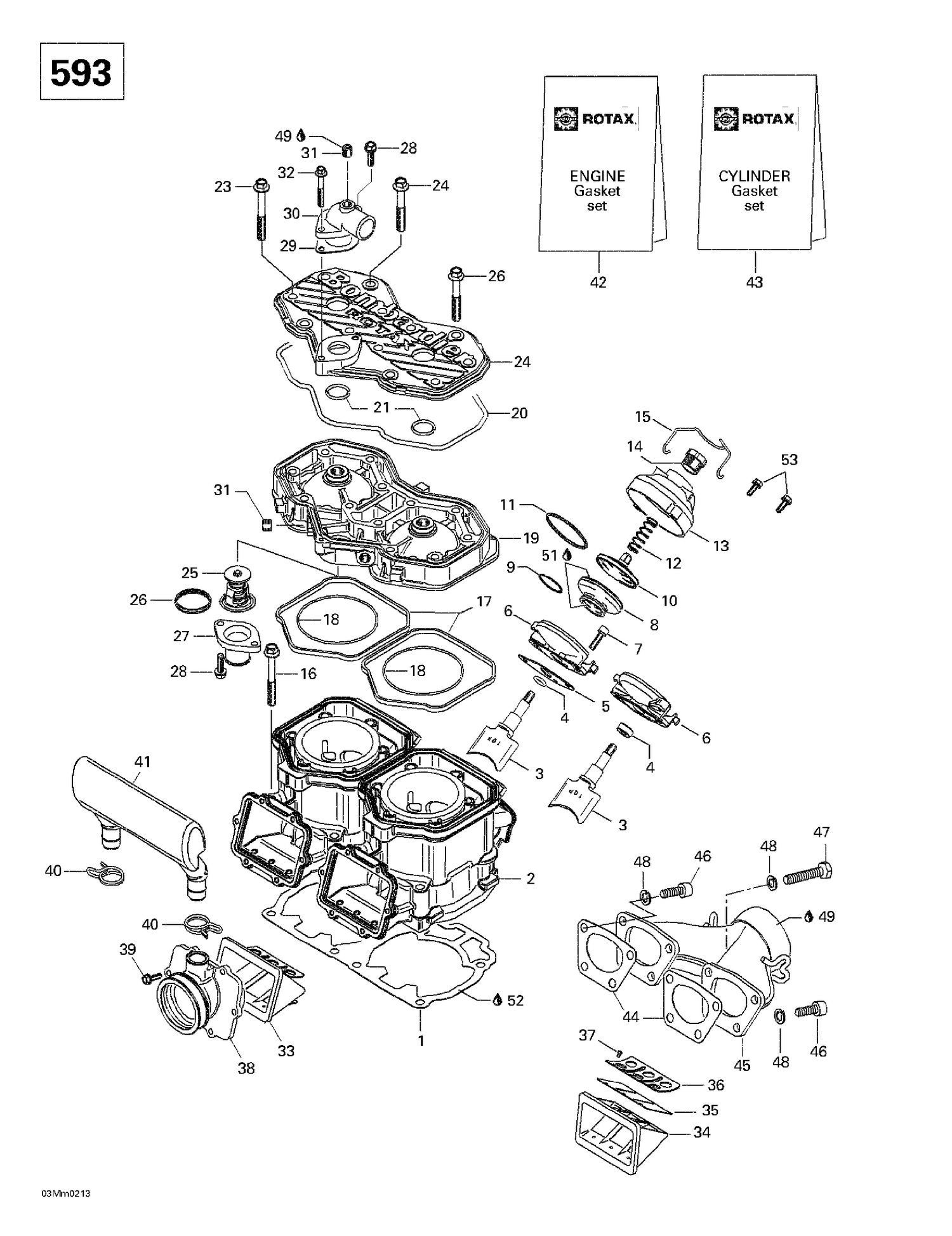 01- Cylinder, Exhaust Manifold (593)