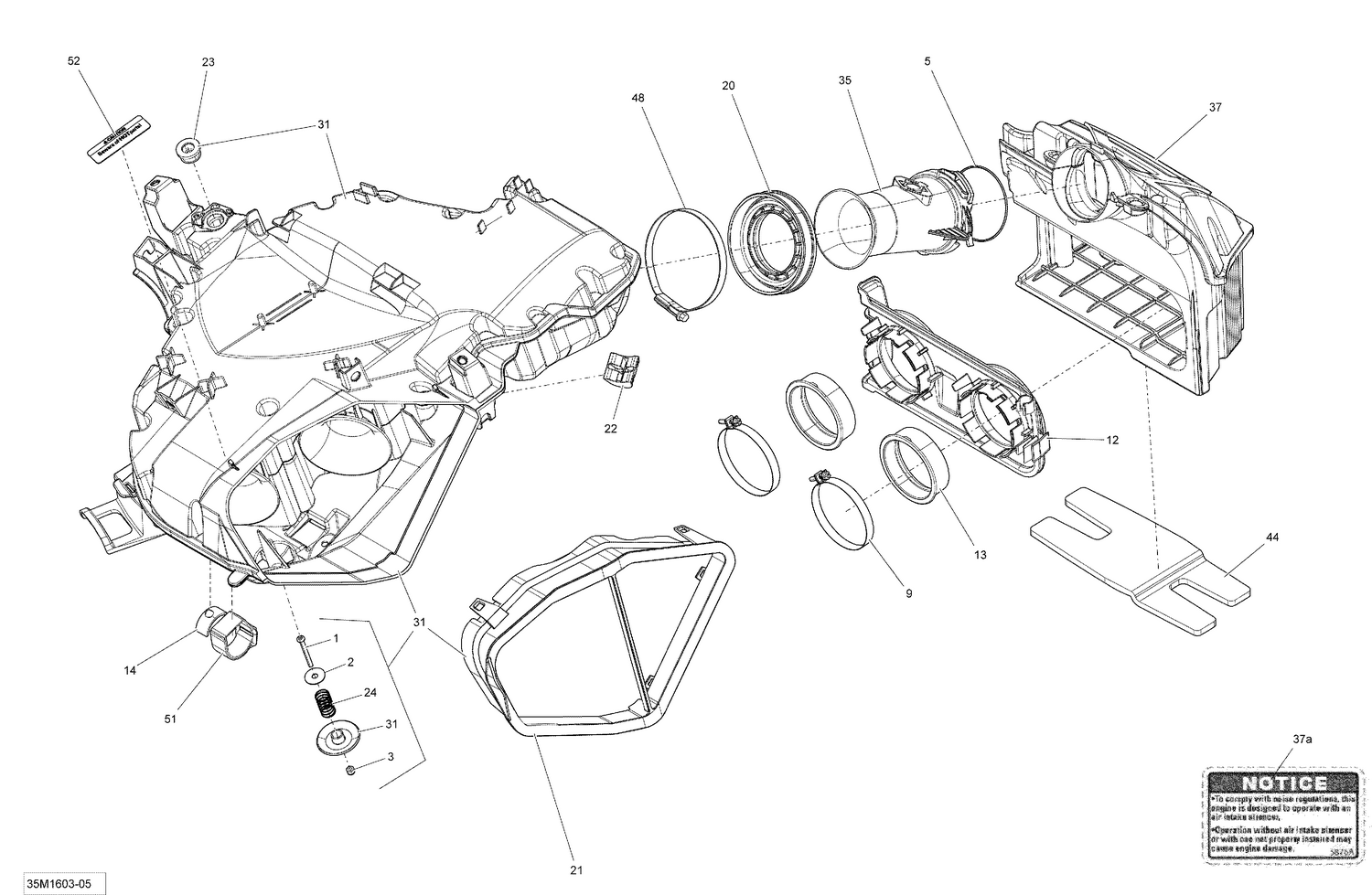 02- Air Intake System - 600 CARB