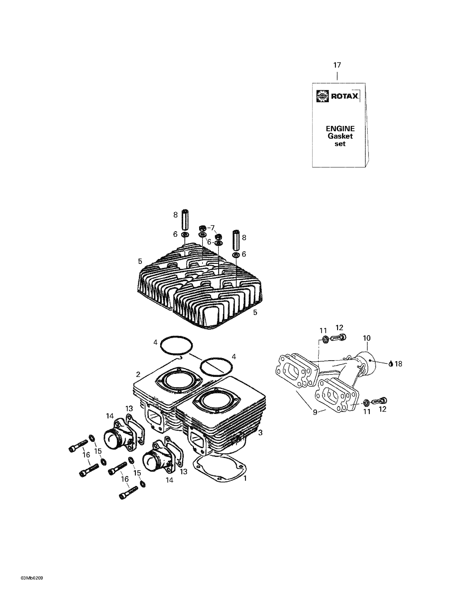 01- Cylinder, Intake Exhaust Manifold