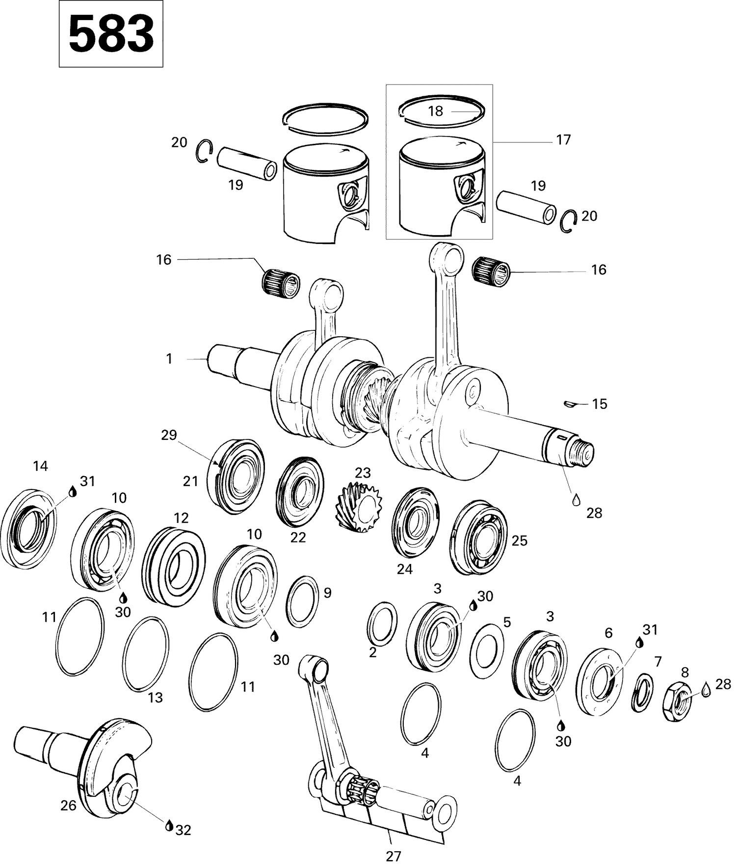 01- Crankshaft And Pistons 583