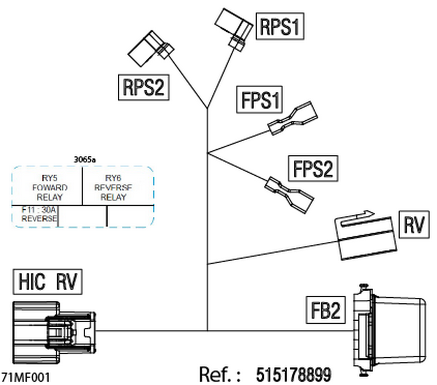 08- Electric - Reverse Wiring Harness - 515178899
