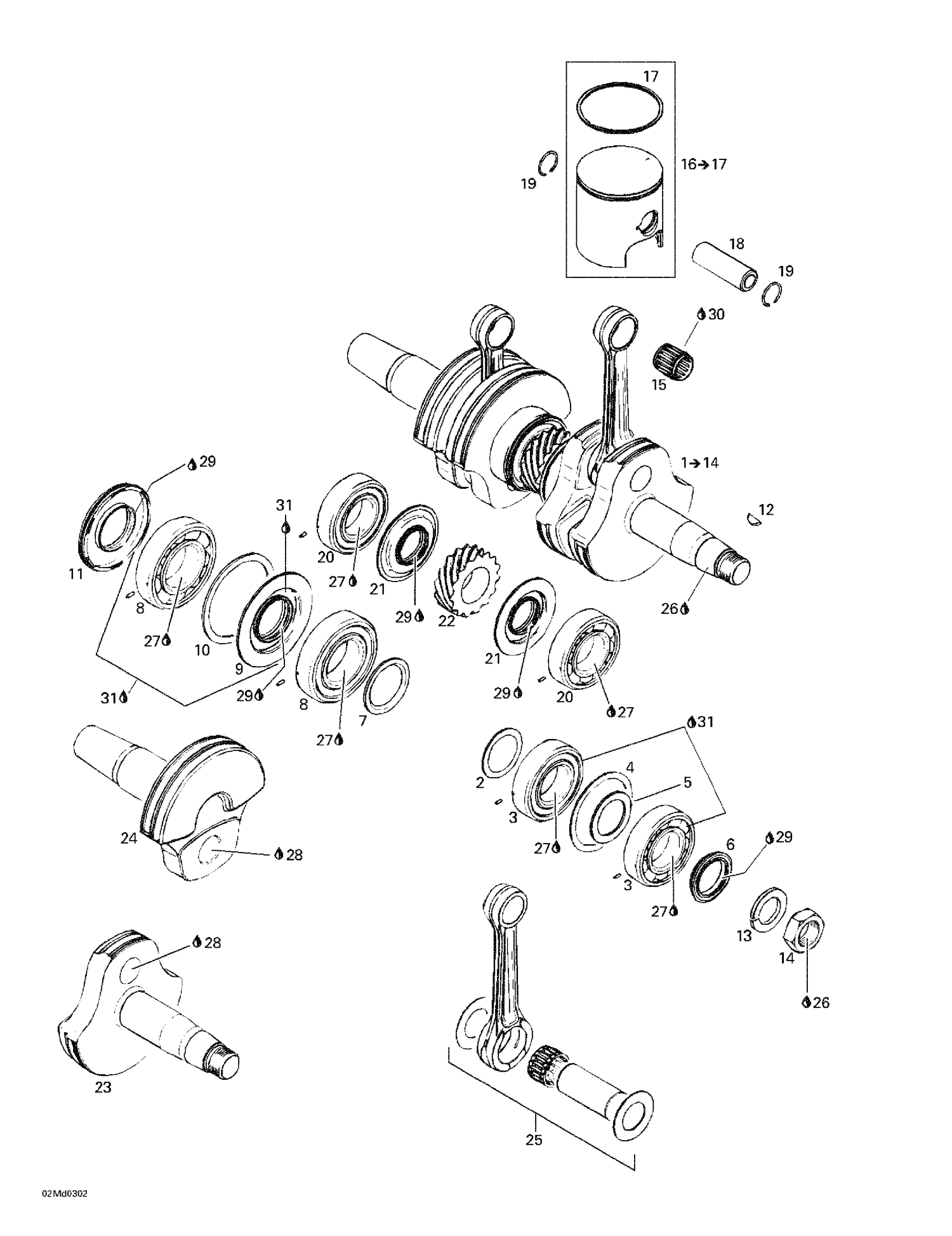 01- Crankshaft And Pistons