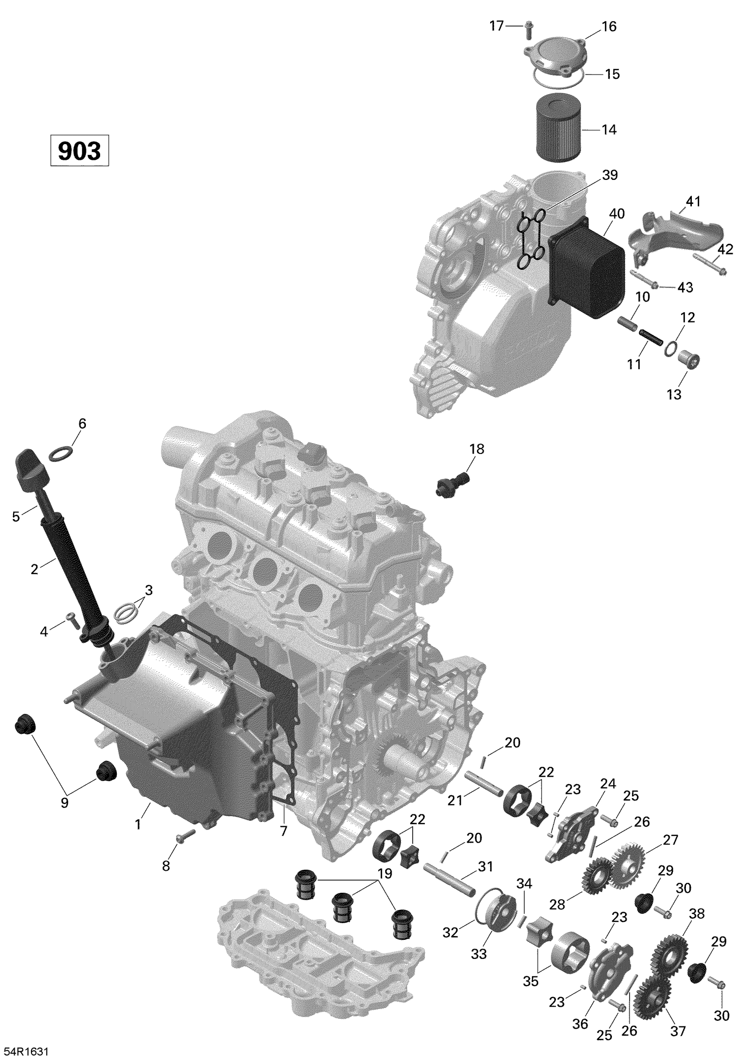 01- Engine Lubrication - 900-900 HO ACE