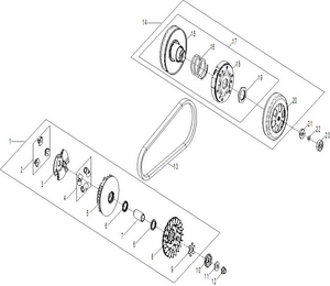02- Engine - Drive Clutch 70 Schematic