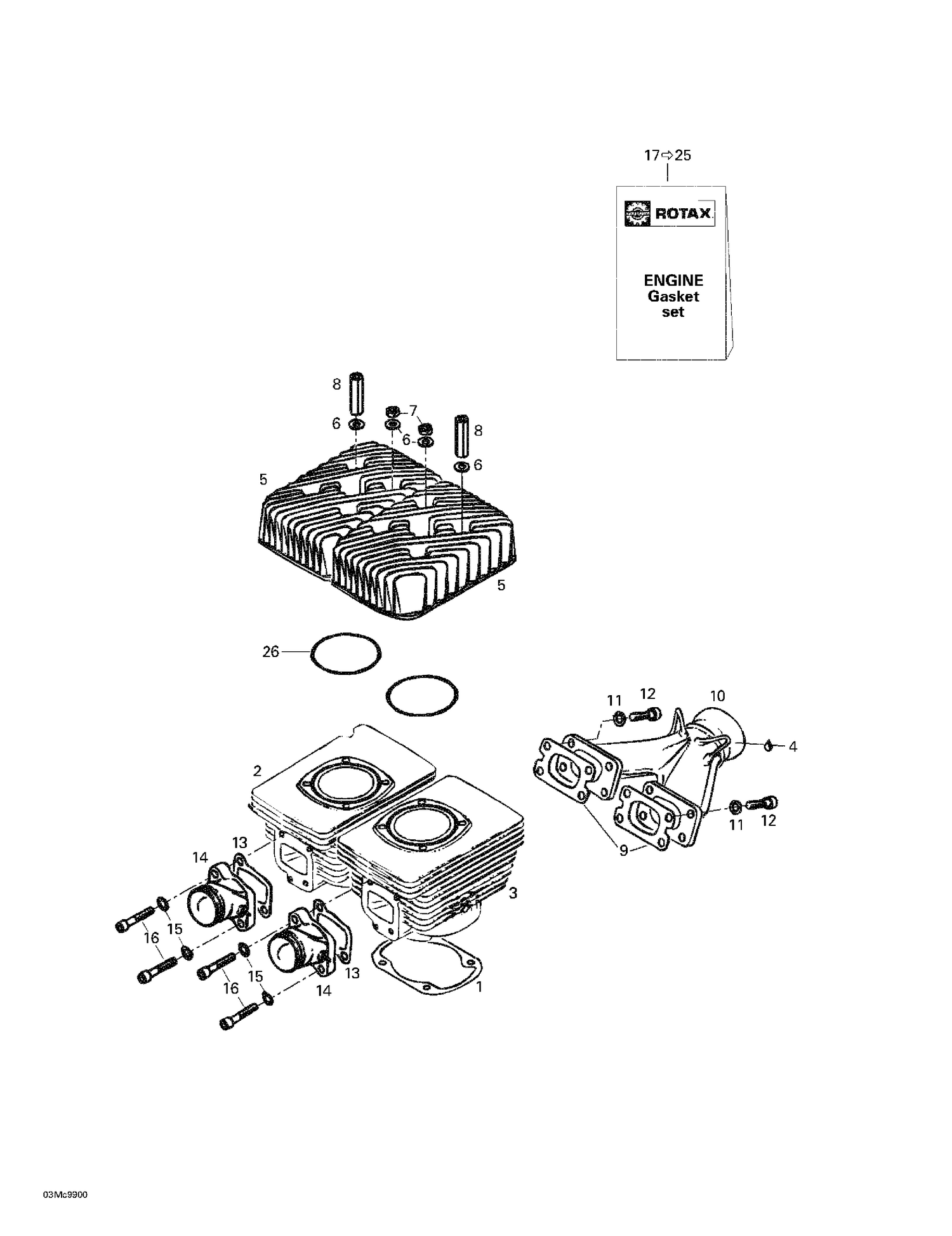 01- Cylinder, Exhaust Manifold