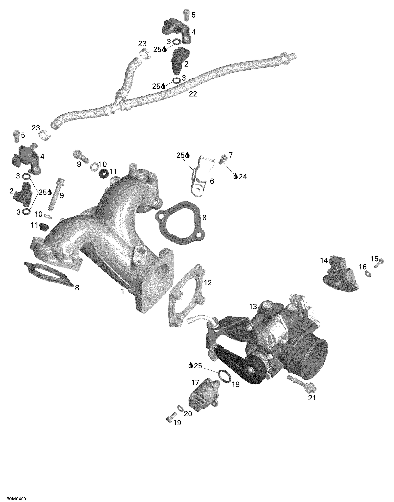 02- Air Inlet Manifold and Throttle Body