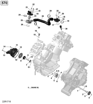 01- Rotax - Engine Cooling - 570 Efi Schematic
