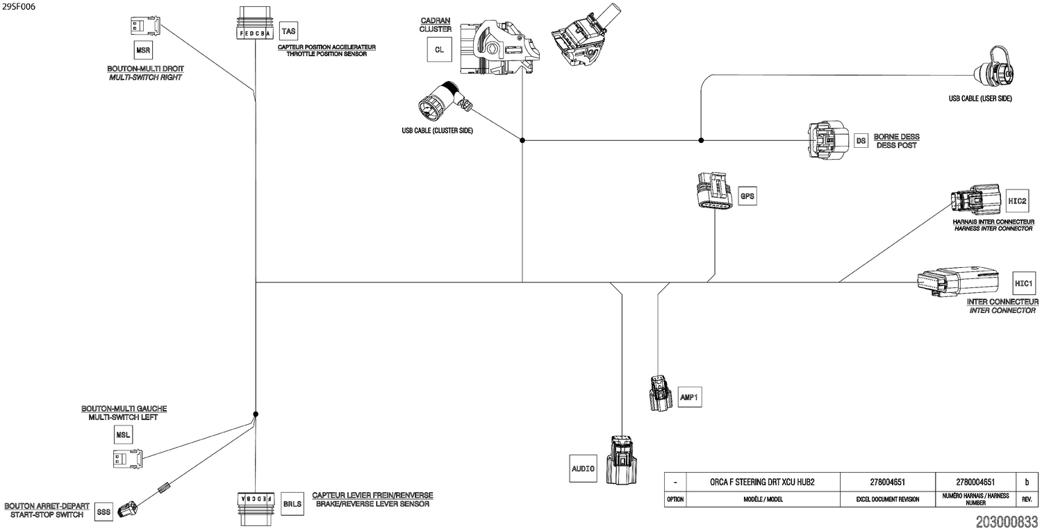 08- Electric - Steering Wiring Harness - 278004651