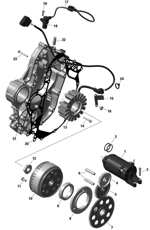 01- Rotax - Magneto And Electric Starter Schematic